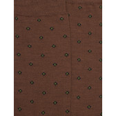 Wool socks with tie design - Brown | Doré Doré