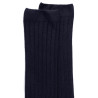 Blue ribbed knee high socks in soft cotton for children | Doré Doré