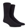 7-Pack men's merino wool ribbed socks - Black | Doré Doré