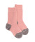 Children's fleece socks - Praline pink