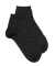 Women socks in cotton with micro coloured dots - White