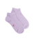 Kids' glitter cotton sneaker socks - Violet Crocus