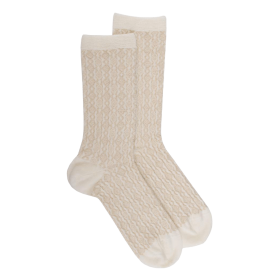 Greek wool socks - Ecru | Doré Doré