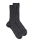 Wool socks without elasticated top for sensitive legs - Grey