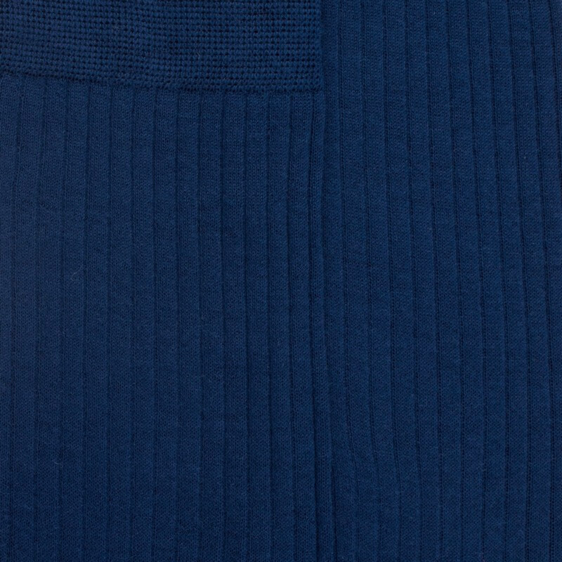 Men's ribbed wool socks - Royal Blue | Doré Doré