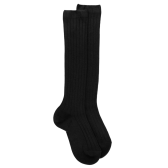 Black ribbed knee high socks in soft cotton for children | Doré Doré