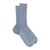 Comfort cotton socks without elasticated top - Ice blue | Doré Doré