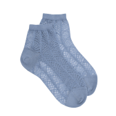 Transparent cotton socks - Blue | Doré Doré