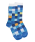 Multicoloured children's socks in soft cotton - Blue