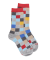 Multicoloured children's socks in soft cotton - Red