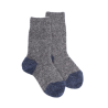 Children's fleece socks - Grey and Turquoise