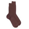 Men's merino wool ribbed socks - Brown