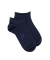 Ankle socks with roll'top in jersey knit - Blue
