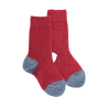 Children's fleece socks - Red and blue