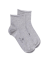 Women's jersey knit ankle socks with roll'top - Grey