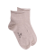 Women's jersey knit ankle socks with roll'top - Beige