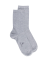Women's fine gauge egyptian cotton socks - Grey Stone