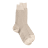 Men's mercerised cotton lisle caviar socks - Beige