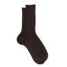 Comfort cotton socks without elasticated top - Brown