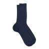 Comfort cotton socks without elasticated top - Navy blue | Doré Doré