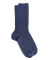 Men's comfort cotton socks with elastic-free edges - Blue