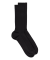 Men's comfort cotton socks with elastic-free edges - Black