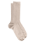 Men's comfort cotton socks with elastic-free edges - Beige