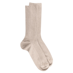 Men's comfort cotton socks with elastic-free edges - Beige | Doré Doré