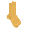 Men's merino wool ribbed socks - Yellow