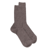 Men's merino wool ribbed socks - Light brown