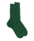 Men's 100% mercerised cotton lisle ribbed socks - Chlorophyll'green