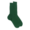 Men's 100% mercerised cotton lisle ribbed socks - Chlorophyll'green