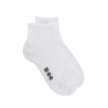 Men's sport sneaker socks with terry sole  - White