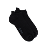 Men's sport sneaker socks in cotton with terry sole - Black