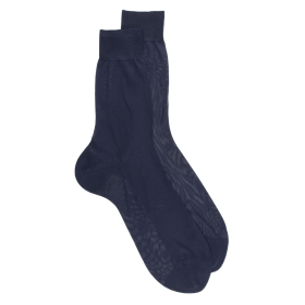Men's polyamide sheer socks - Blue | Doré Doré