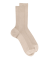 Comfort cotton socks without elasticated top - Beige