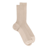 Comfort cotton socks without elasticated top - Beige | Doré Doré