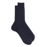 Men's merino wool ribbed socks - Dark blue
