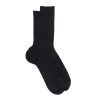 Comfort cotton socks without elasticated top - Black