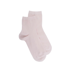 Children's mercerised cotton lisle socks - Pink | Doré Doré