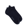 Men's sport sneaker socks in cotton with terry sole - Dark blue