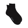 Men's sport sneaker socks with terry sole  - Black