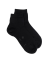 Women's mercerised cotton lisle sneaker socks - Black