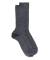 Men's comfort cotton socks with elastic-free edges - Grey