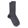 Men's comfort cotton socks with elastic-free edges - Grey