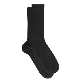 Men's comfort cotton socks with elastic-free edges - Grey | Doré Doré