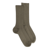 Men's comfort cotton socks with elastic-free edges - Khaki
