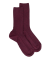 Women's comfort cotton socks with elastic-free edges - Pflaume