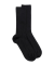 Women's comfort cotton socks with elastic-free edges - Black