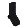 Women's comfort cotton socks with elastic-free edges - Black